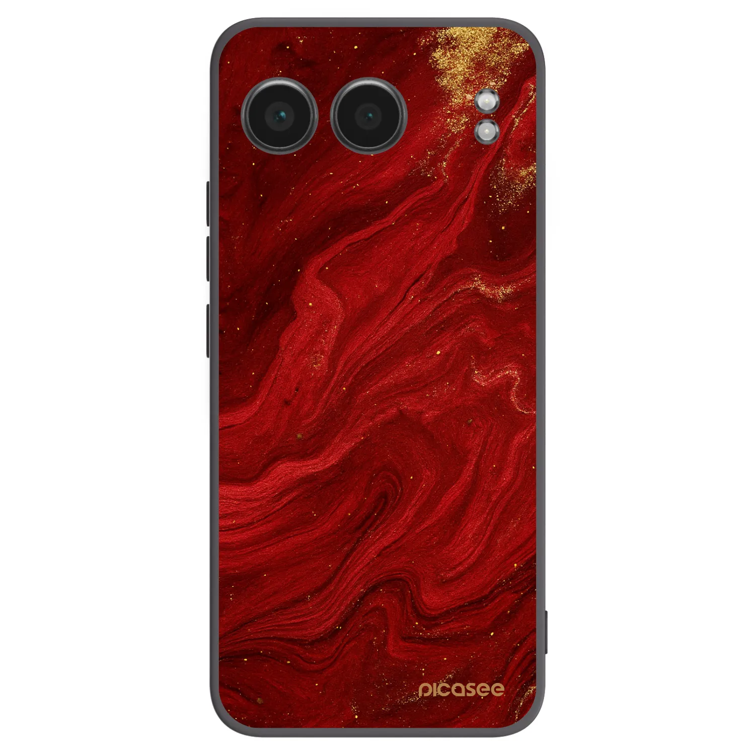 Picasee silikonski črni ovitek za OnePlus Nord 4 - Red