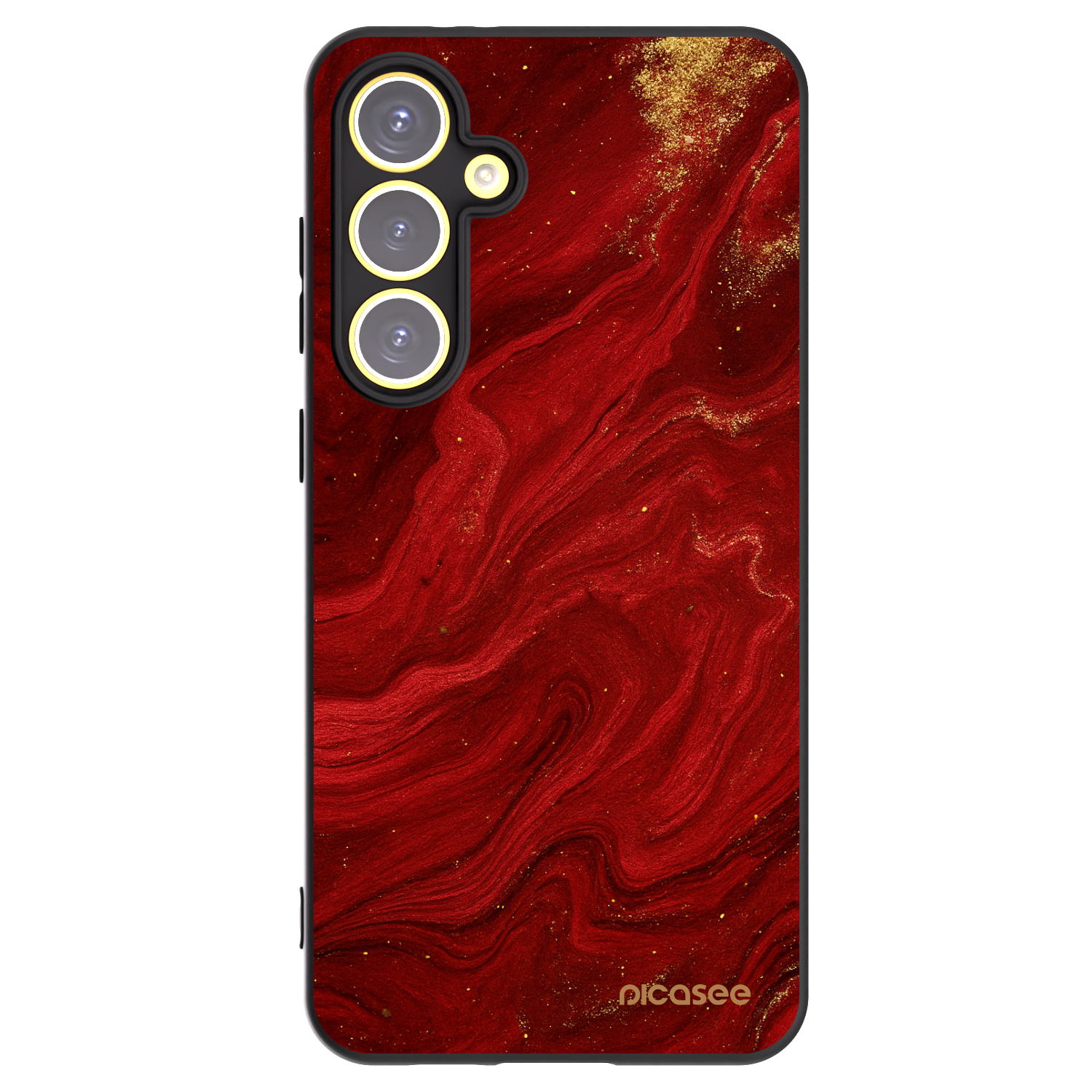 Picasee silikonski črni ovitek za Samsung Galaxy S24 FE S721B - Red