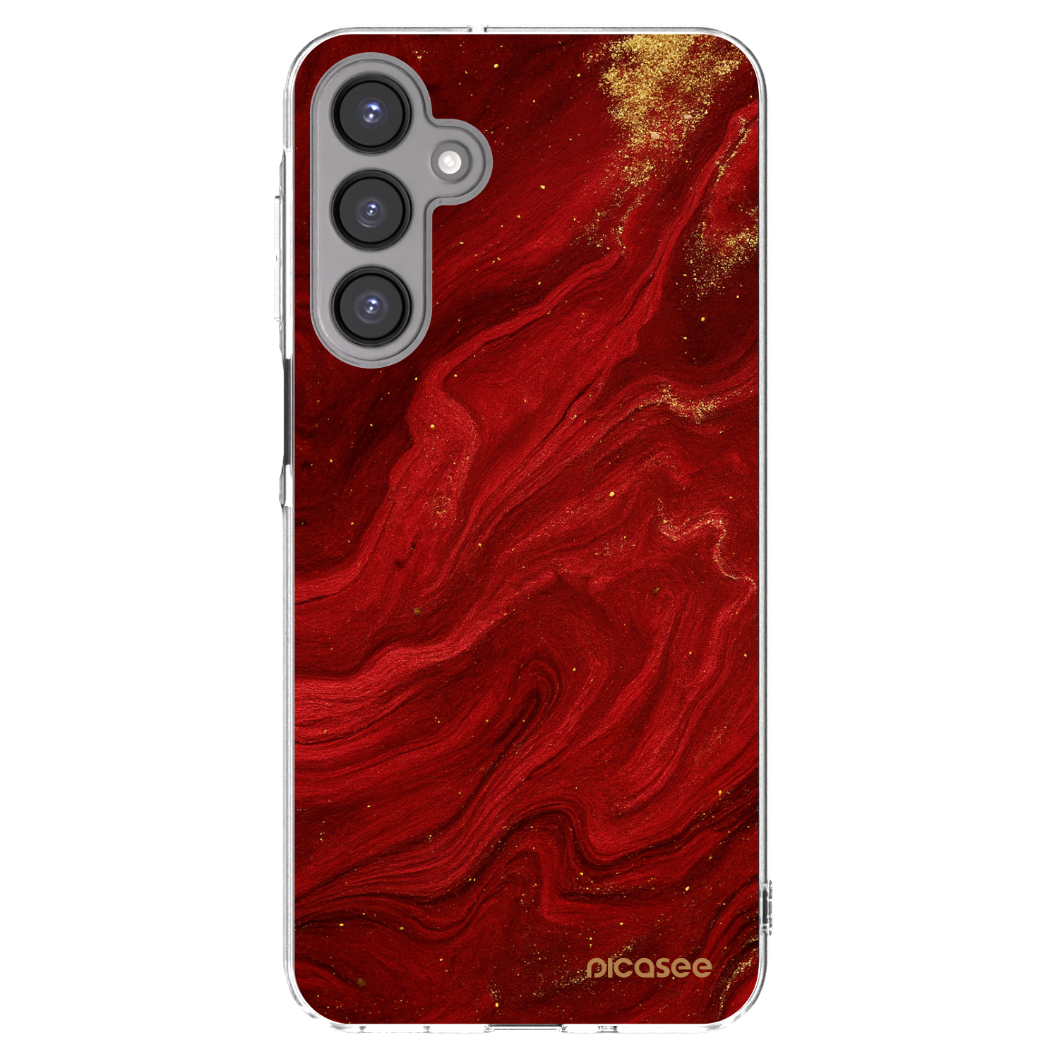 Picasee silikonski prozorni ovitek za Samsung Galaxy A16 5G - Red