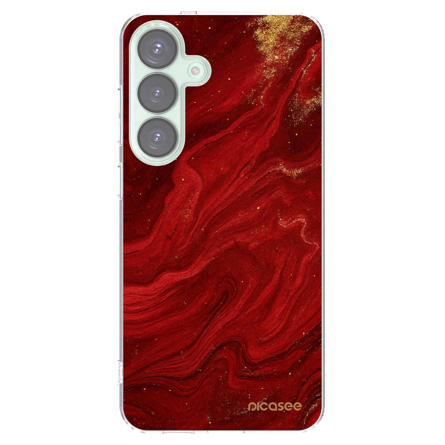 Picasee silikonski prozorni ovitek za Samsung Galaxy S25+ 5G - Red