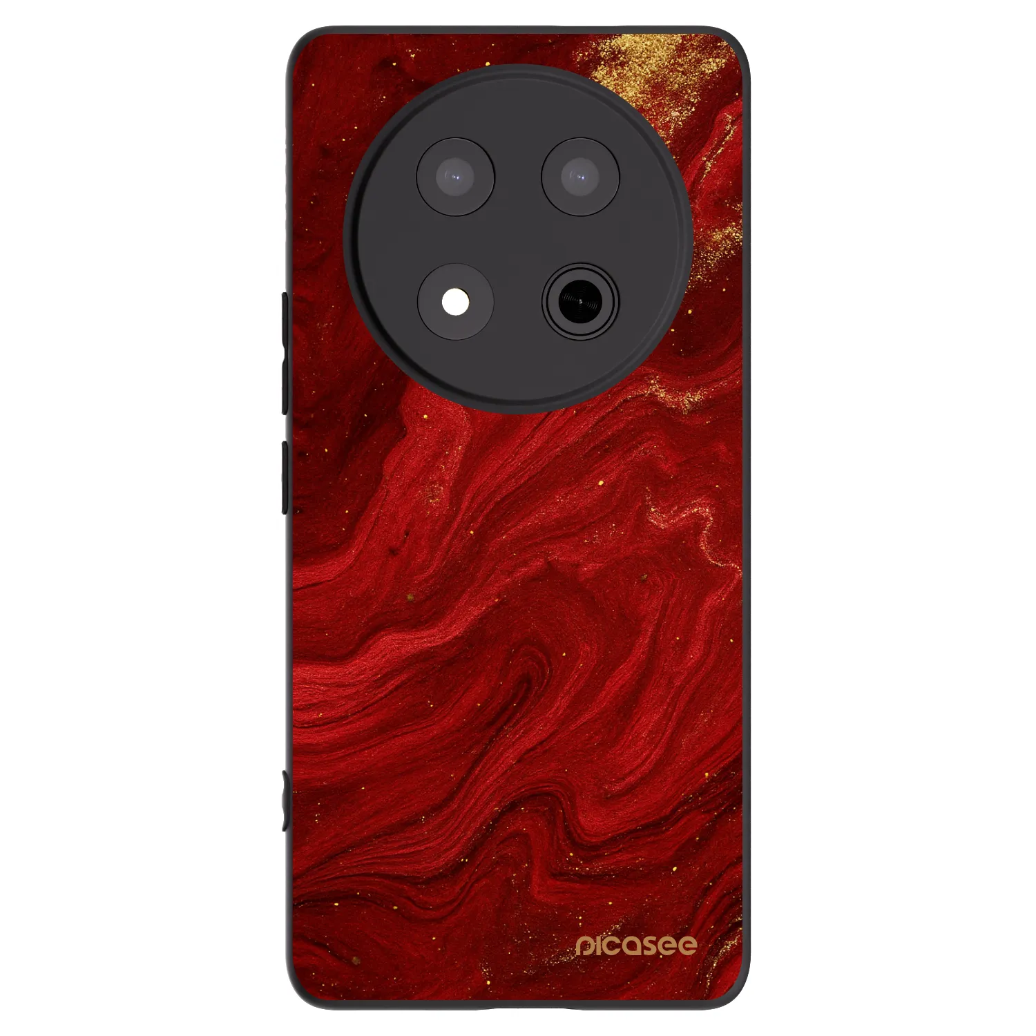 Picasee silikonski črni ovitek za Honor Magic7 Lite 5G - Red