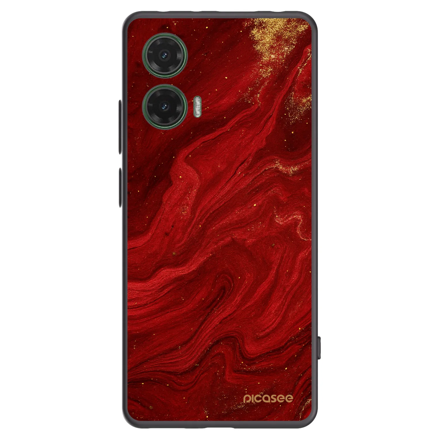 Picasee silikonski črni ovitek za Motorola Moto G35 5G - Red