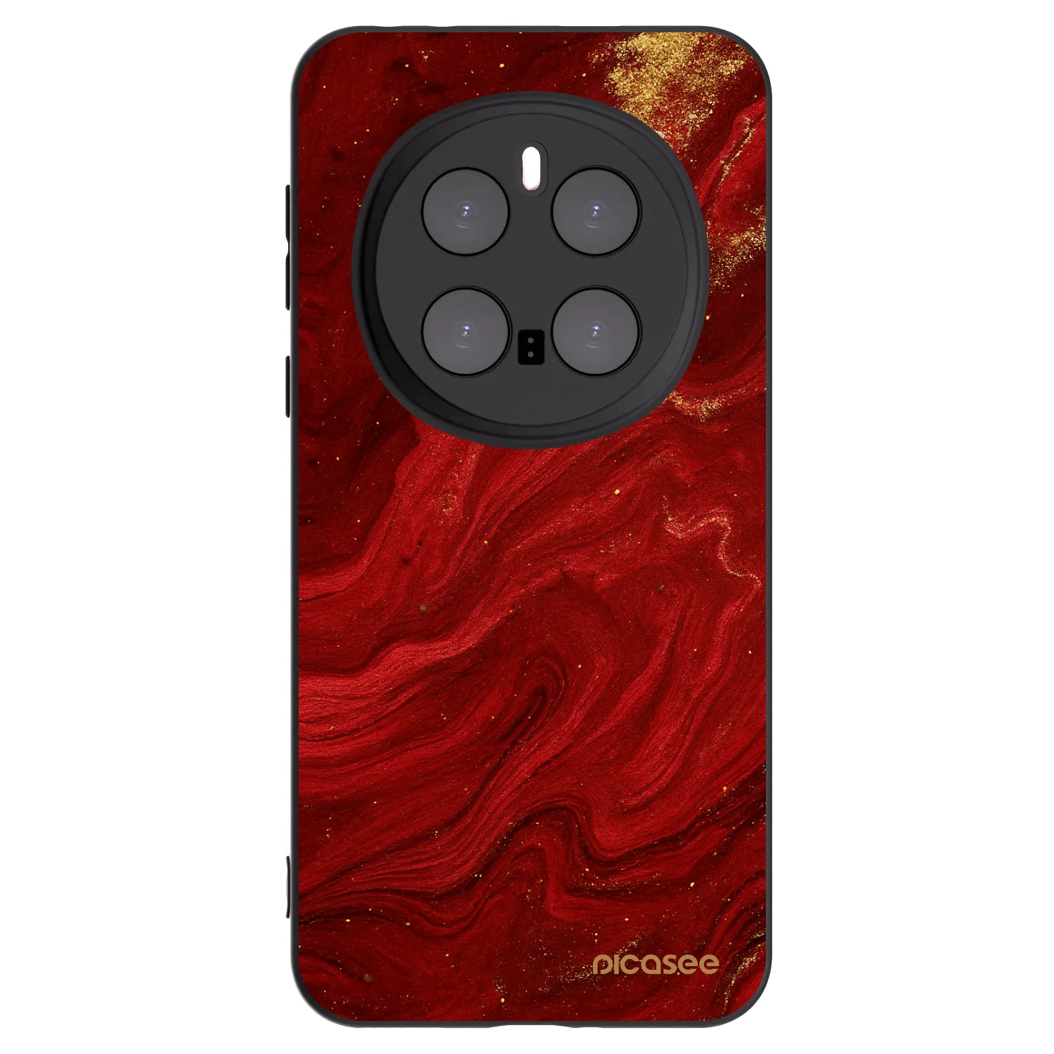 Picasee silikonski črni ovitek za Honor Magic7 Pro 5G - Red