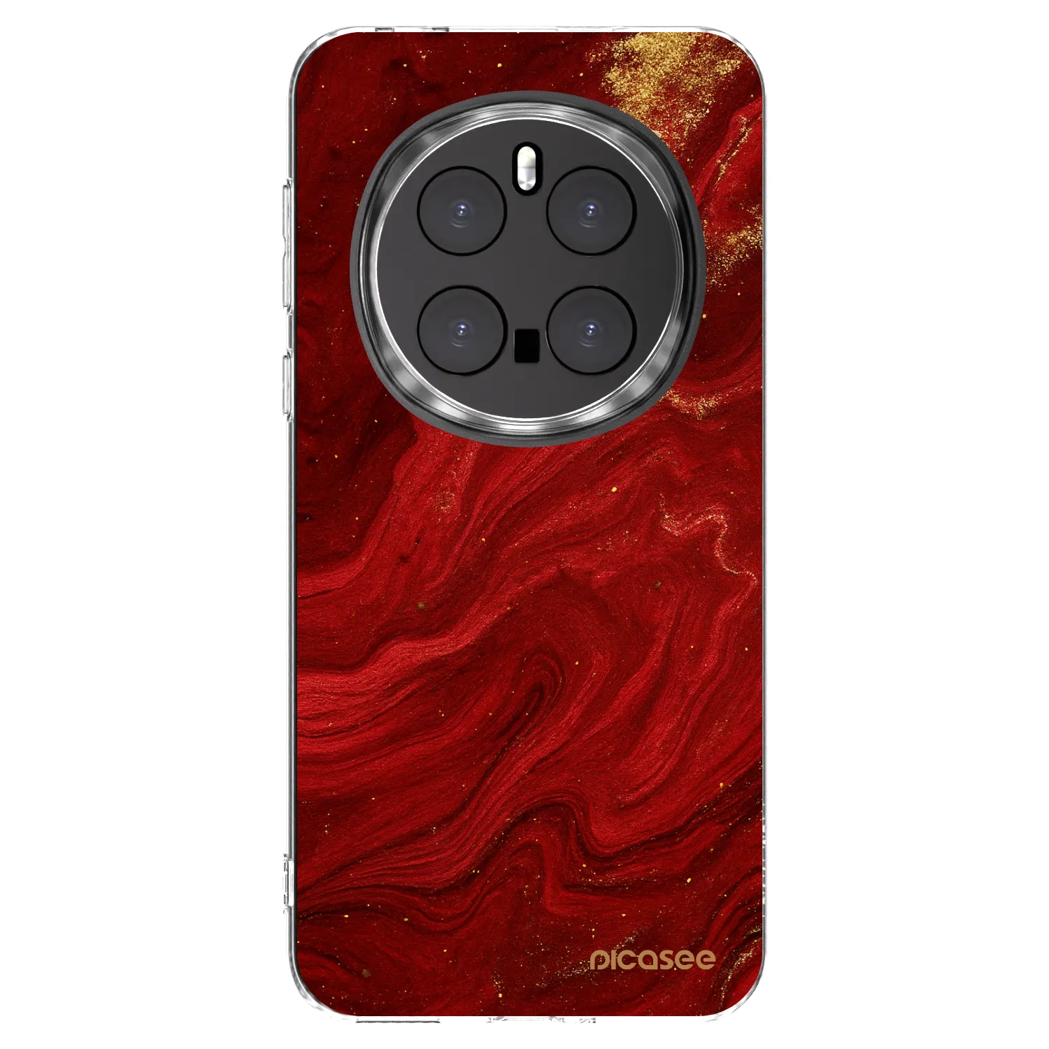 Picasee silikonski prozorni ovitek za Honor Magic7 Pro 5G - Red
