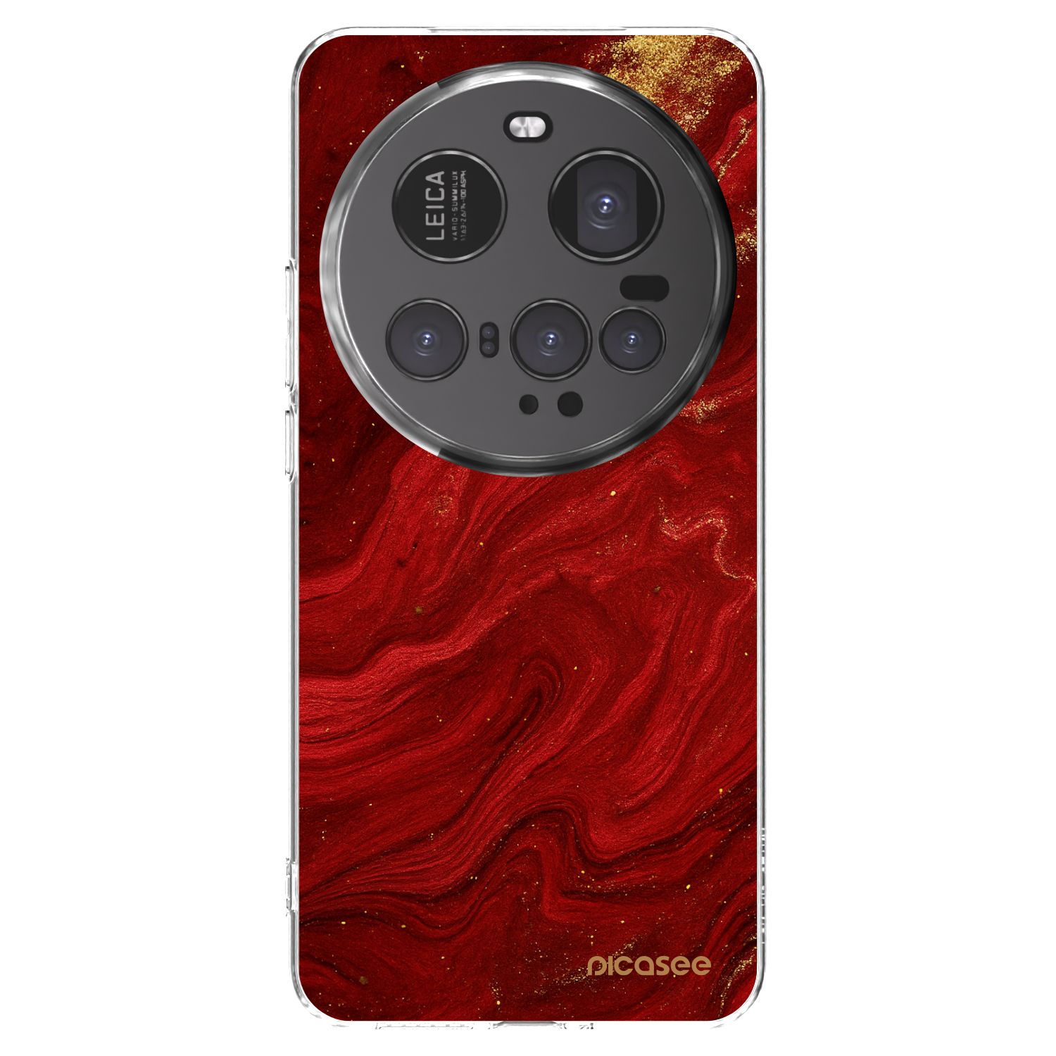 Picasee silikonski prozorni ovitek za Xiaomi 15 Ultra - Red