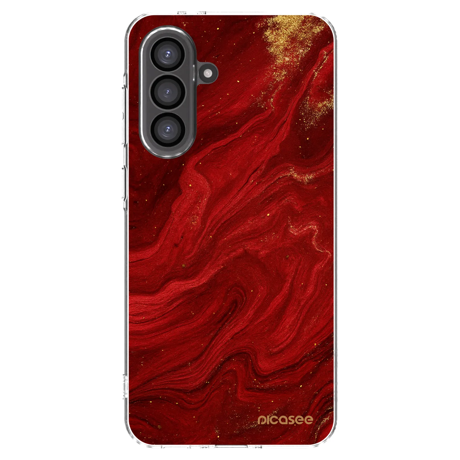 Picasee silikonski prozorni ovitek za Samsung Galaxy A56 5G A566B - Red