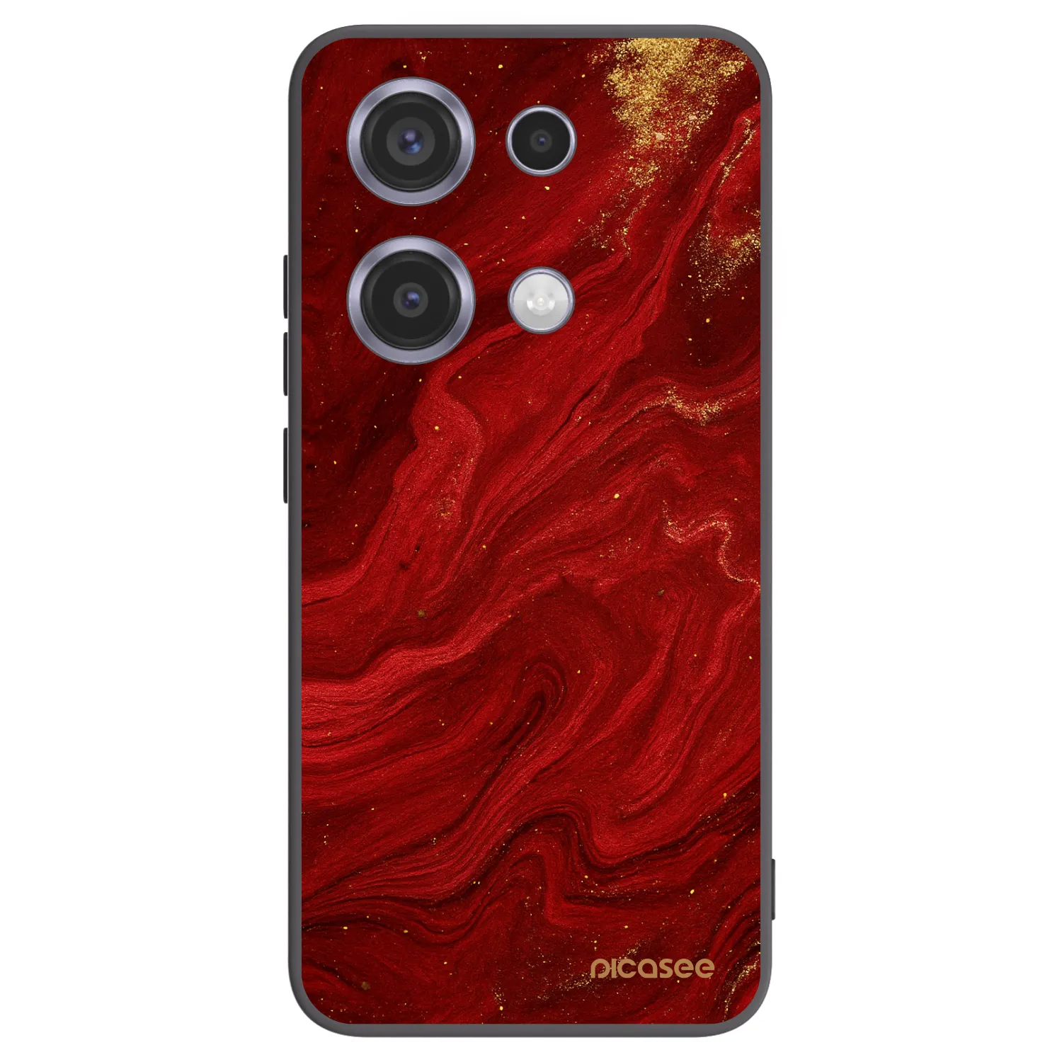 Picasee silikonski črni ovitek za Xiaomi Redmi Note 14S - Red