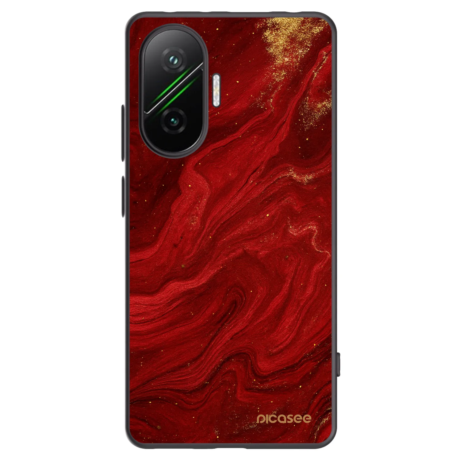 Picasee silikonski črni ovitek za Xiaomi Poco F7 5G - Red