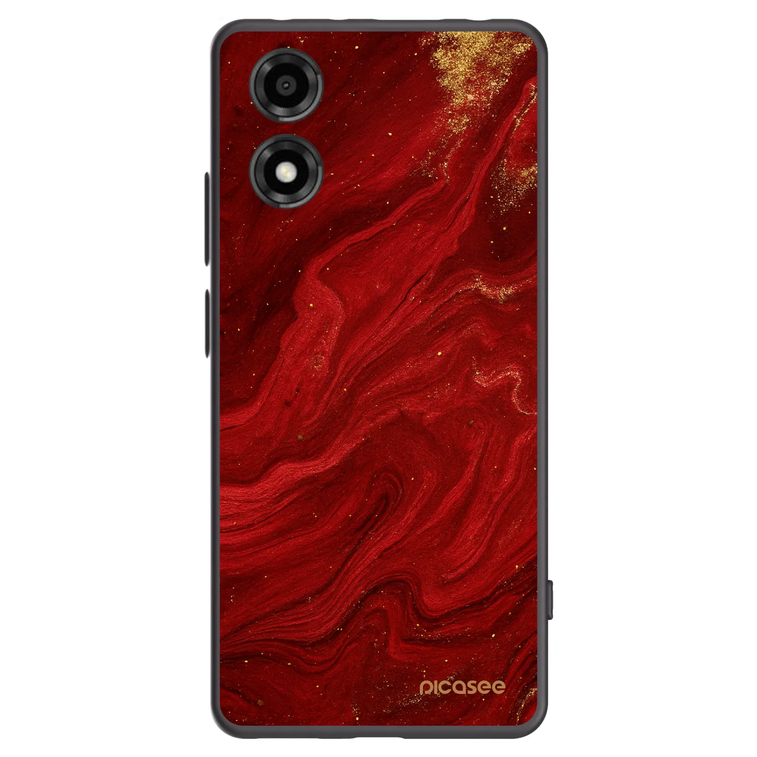 Picasee silikonski črni ovitek za Motorola Moto E14 - Red