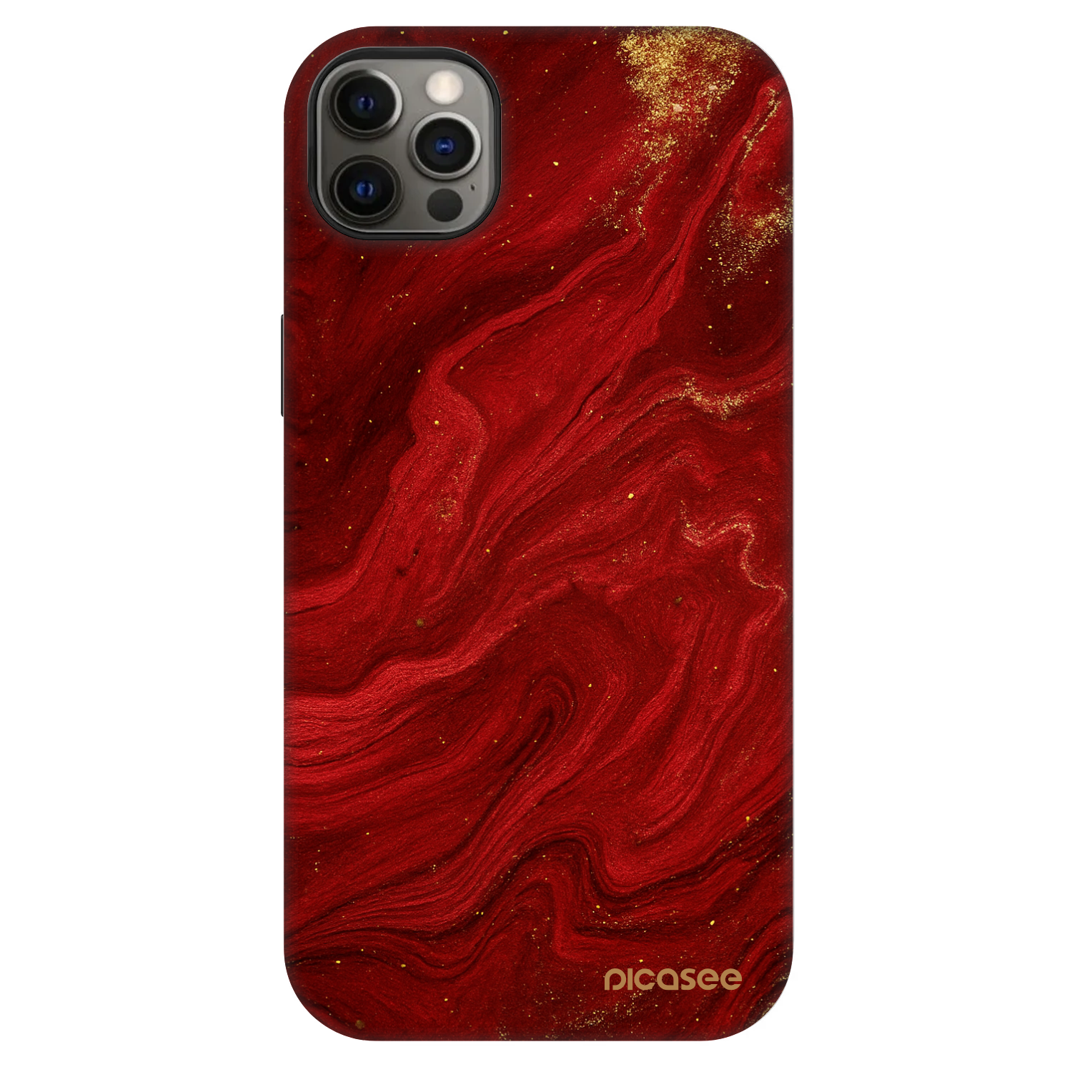 Picasee Fashion Case MagSafe za Apple iPhone 12 Pro Max - Red