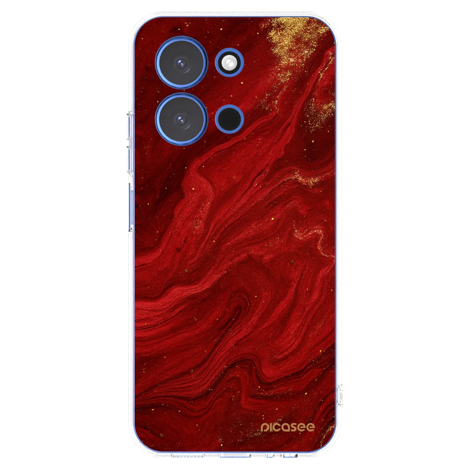Picasee silikonski prozorni ovitek za Xiaomi Redmi 15C 4G - Red