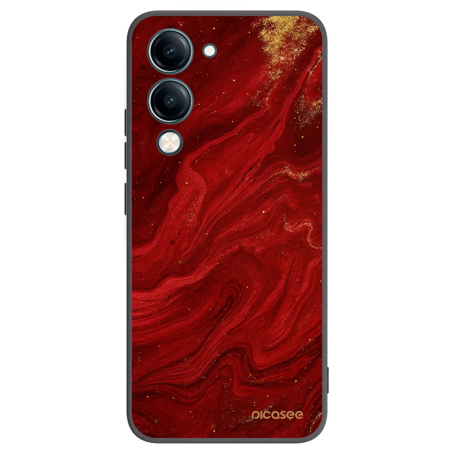 Picasee silikonski črni ovitek za Vivo Y29s 5G - Red