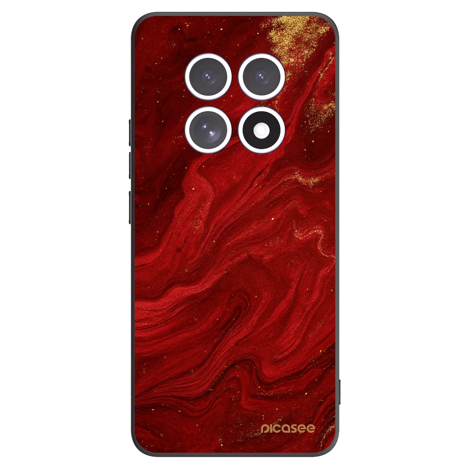 Picasee silikonski črni ovitek za Xiaomi Redmi Note 15 - Red