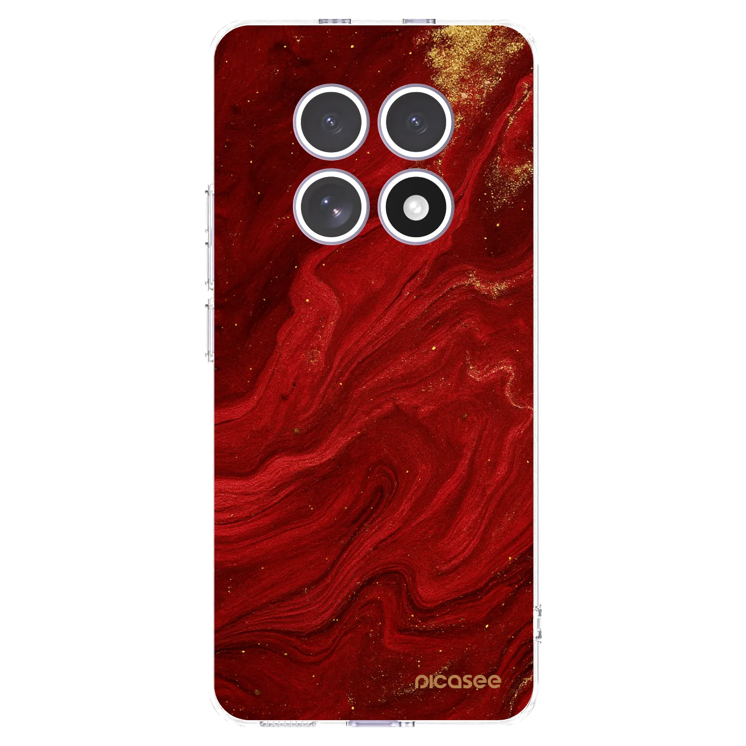 Picasee silikonski prozorni ovitek za Xiaomi Redmi Note 15 - Red