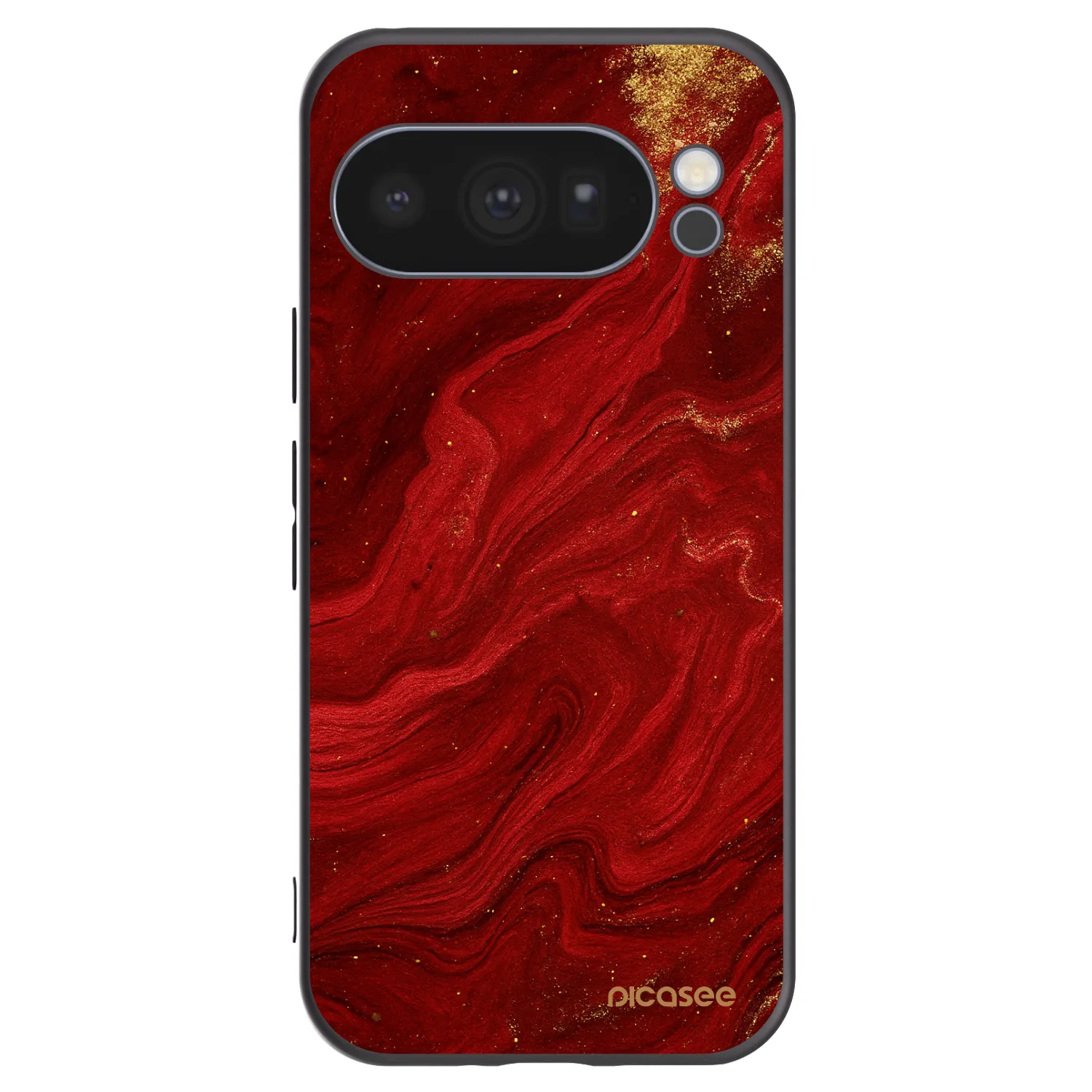 Picasee silikonski črni ovitek za Google Pixel 10 Pro - Red