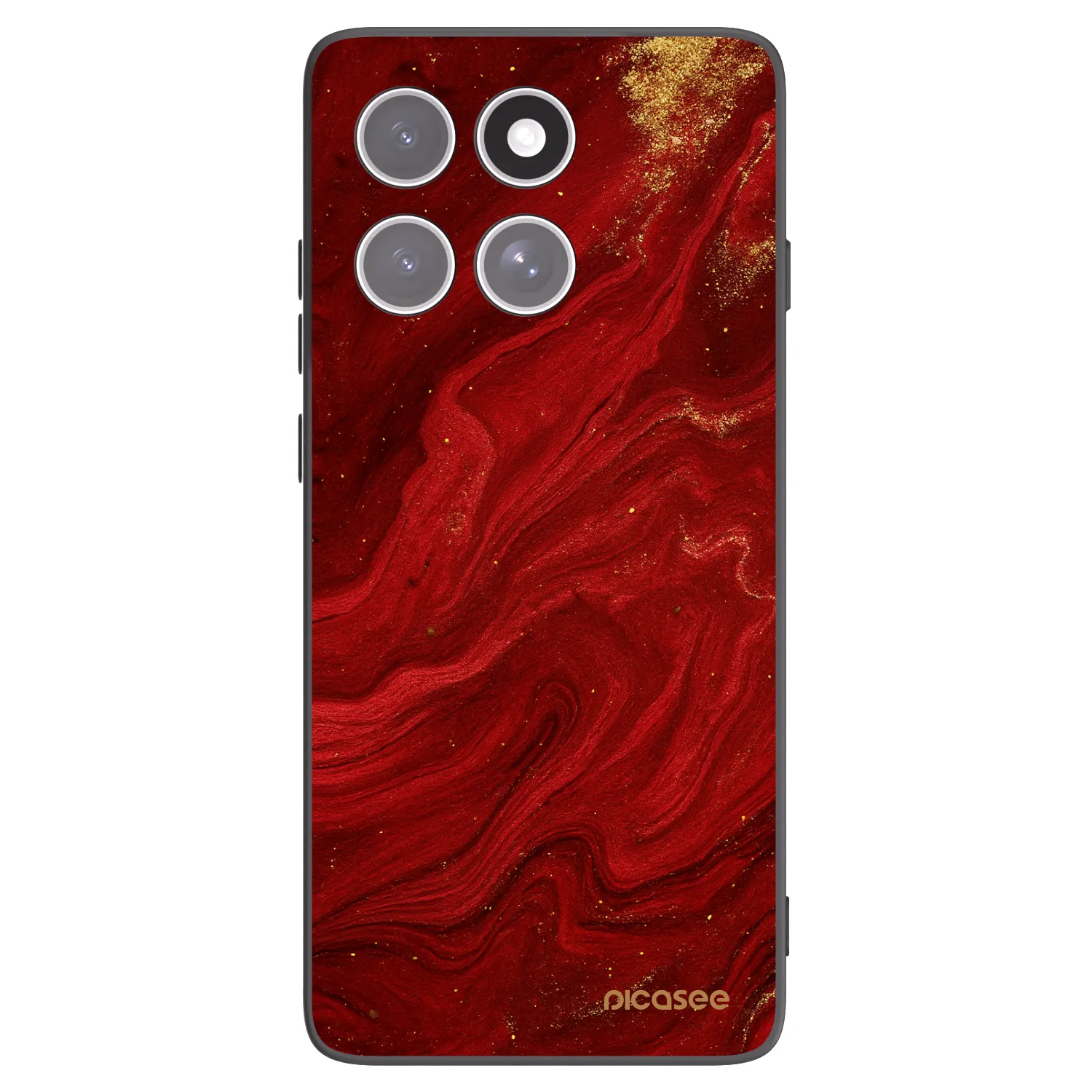 Picasee silikonski črni ovitek za Motorola Edge 60 Fusion - Red