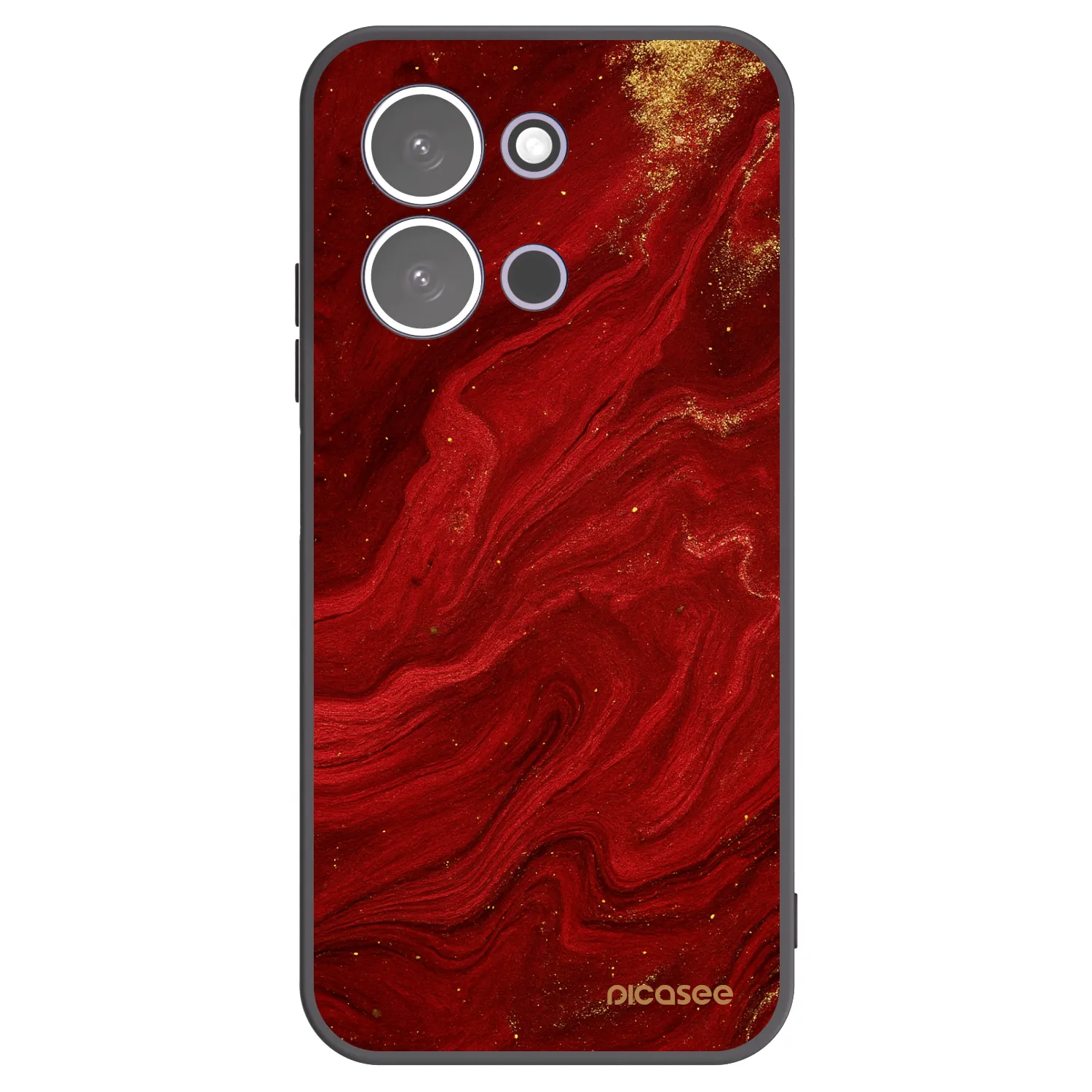 Picasee silikonski črni ovitek za Xiaomi Redmi 15C 5G - Red