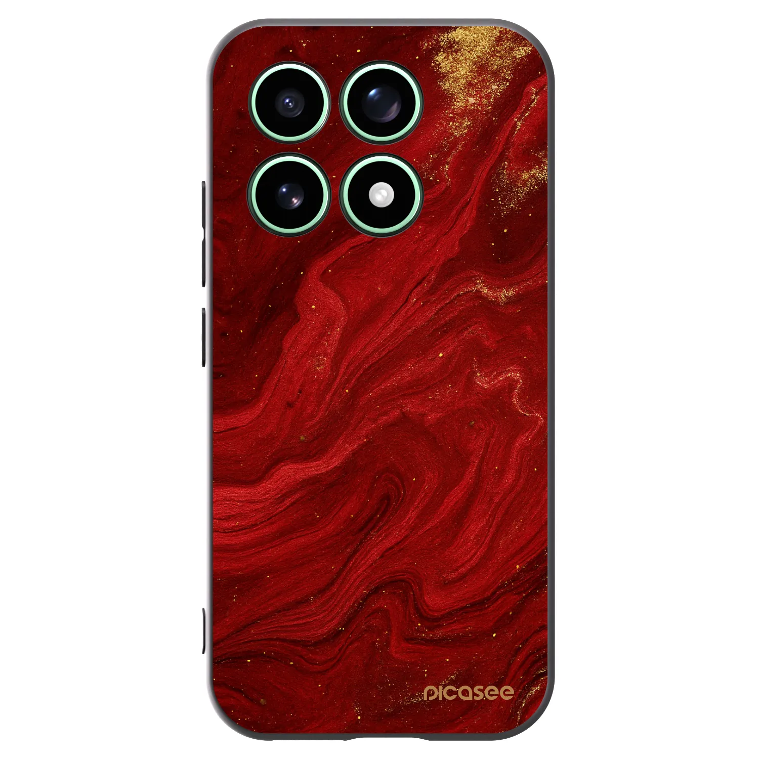 Picasee silikonski črni ovitek za Xiaomi 17 - Red