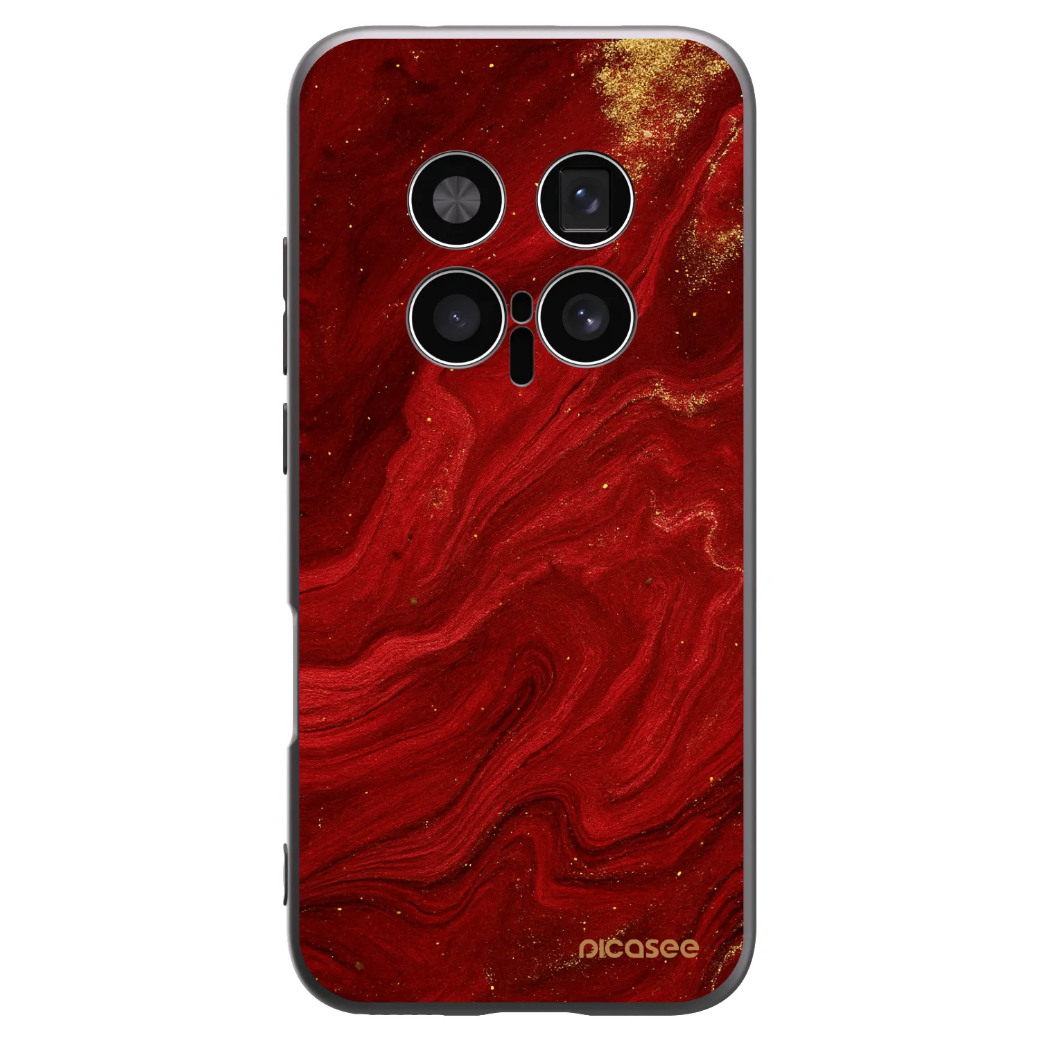 Picasee silikonski črni ovitek za Honor Magic8 Pro 5G - Red