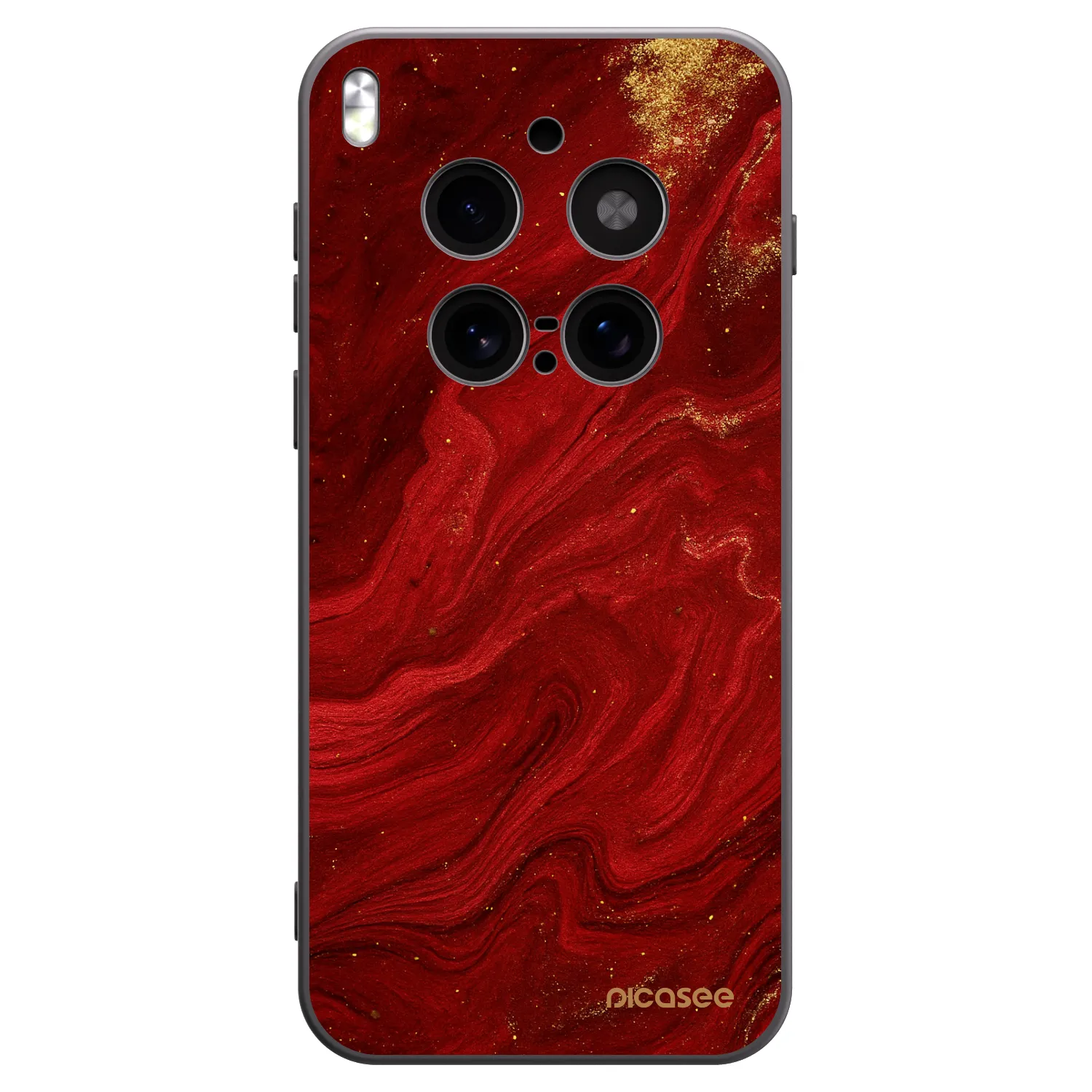 Picasee silikonski črni ovitek za Vivo X300 Pro - Red