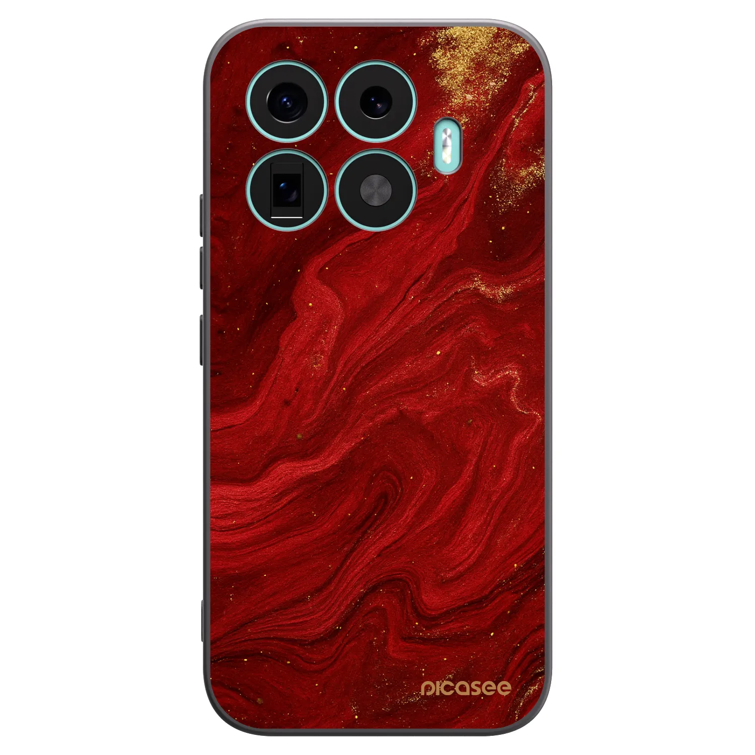 Picasee silikonski črni ovitek za Xiaomi 17T - Red