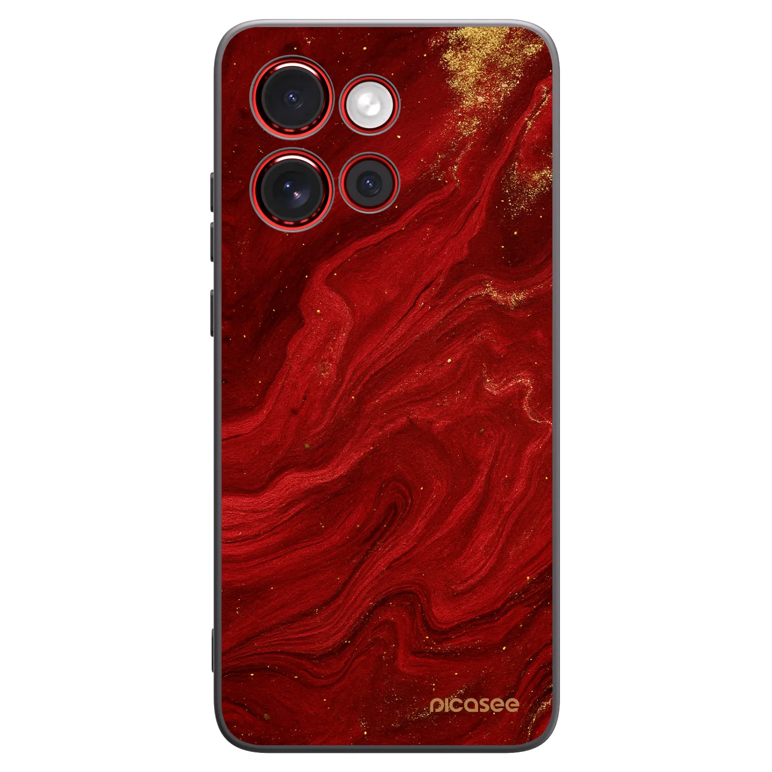 Picasee silikonski črni ovitek za Motorola Edge 60 Neo 5G - Red