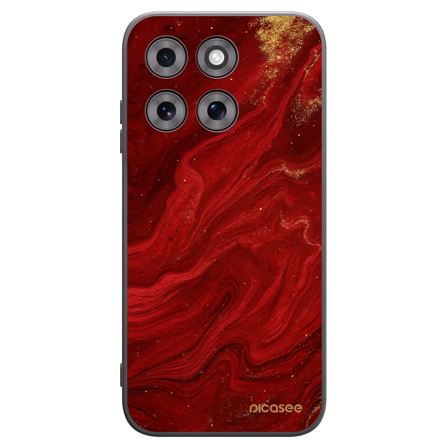 Picasee silikonski črni ovitek za Motorola Moto G77 - Red