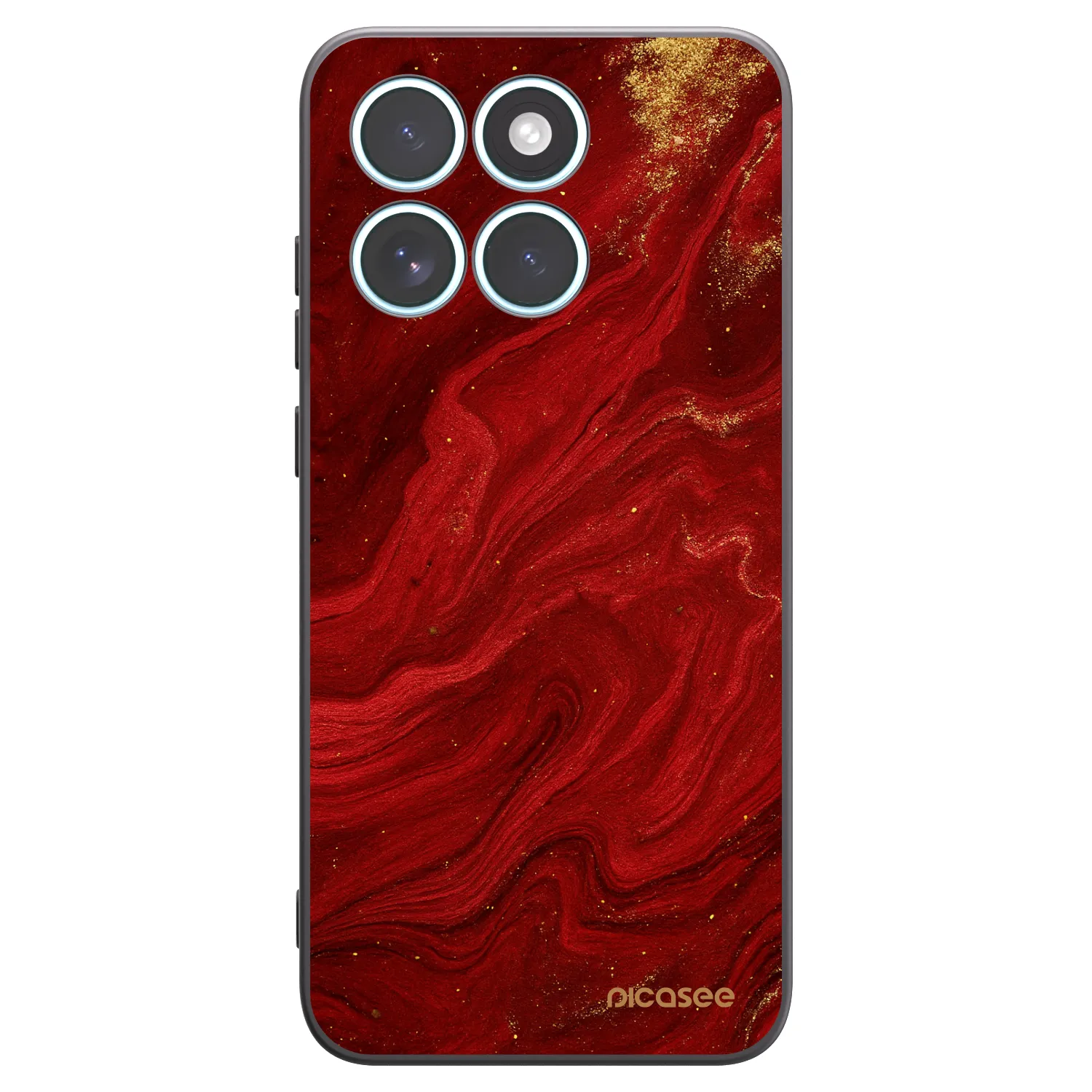 Picasee silikonski črni ovitek za Motorola Edge 70 Fusion - Red