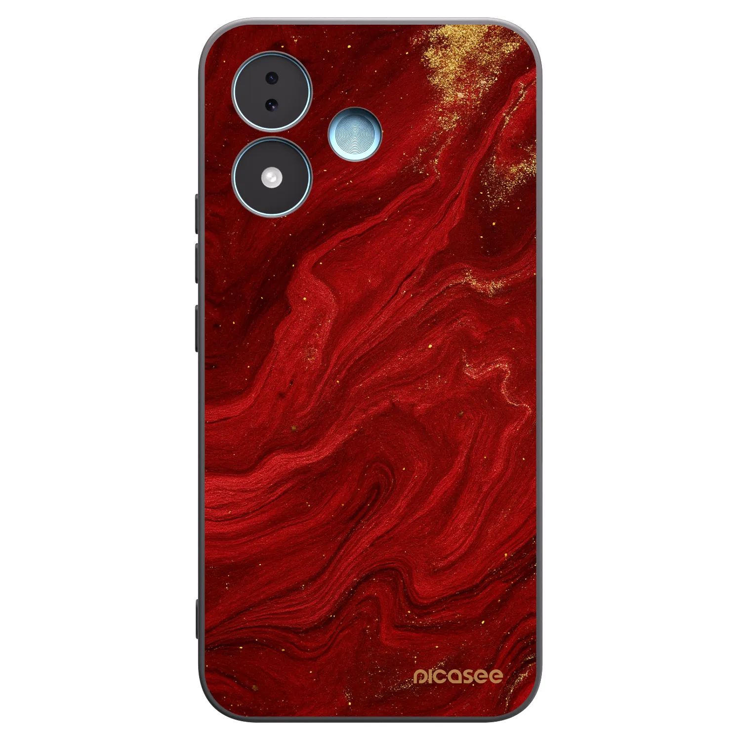 Picasee silikonski črni ovitek za Xiaomi Redmi Note 17 5G - Red