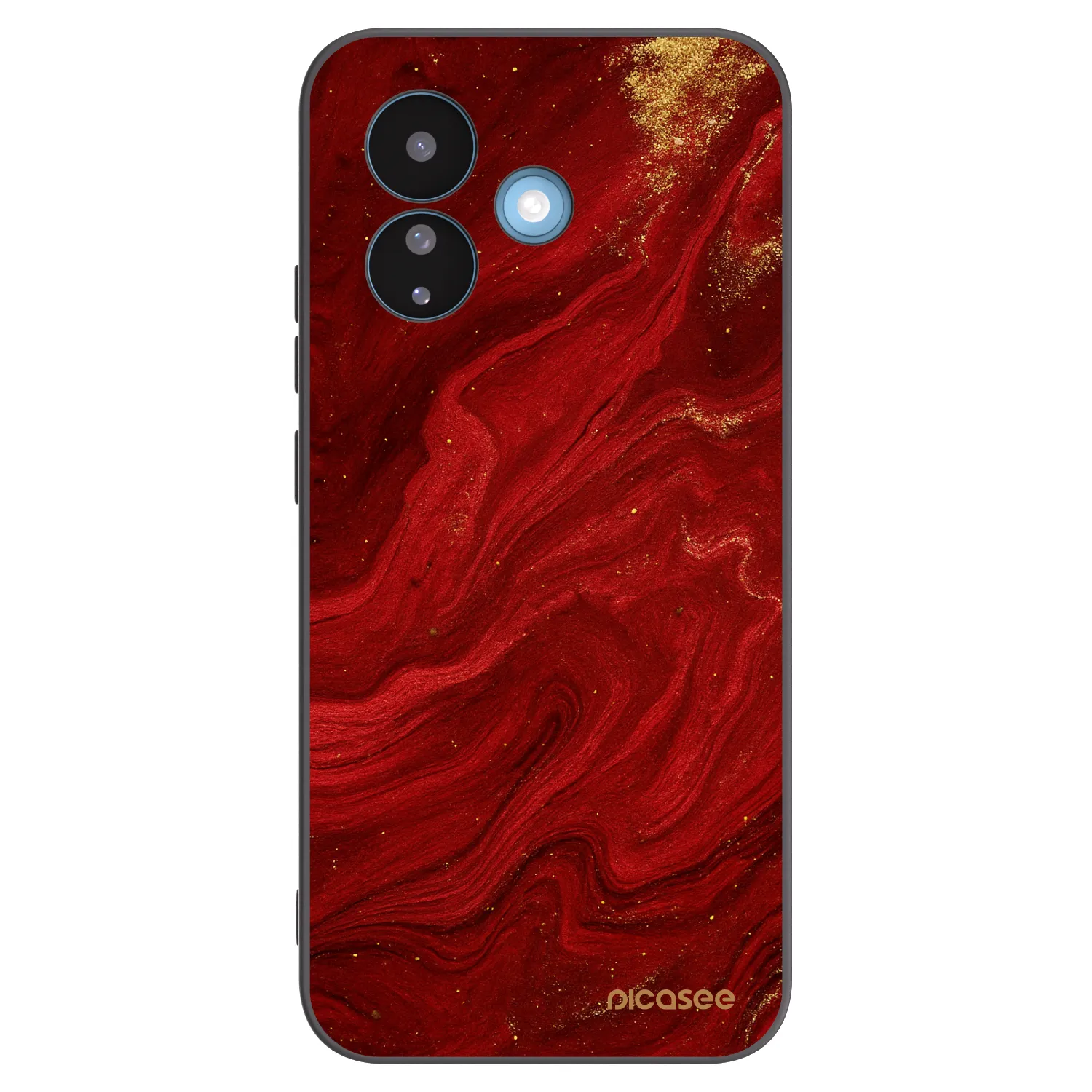 Picasee silikonski črni ovitek za Xiaomi Redmi Note 17 Pro 5G - Red
