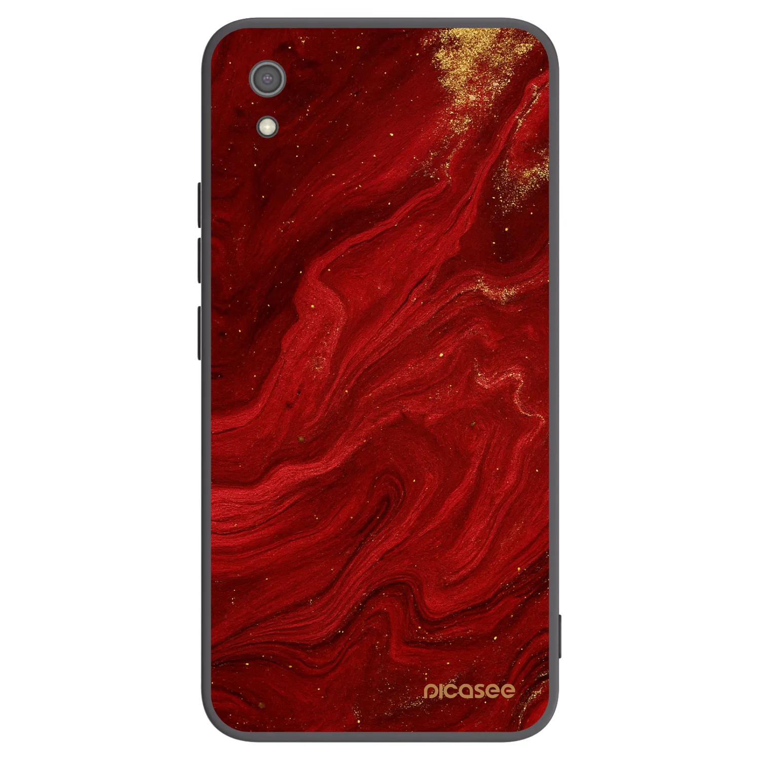 Picasee silikonski črni ovitek za Xiaomi Redmi 7A - Red