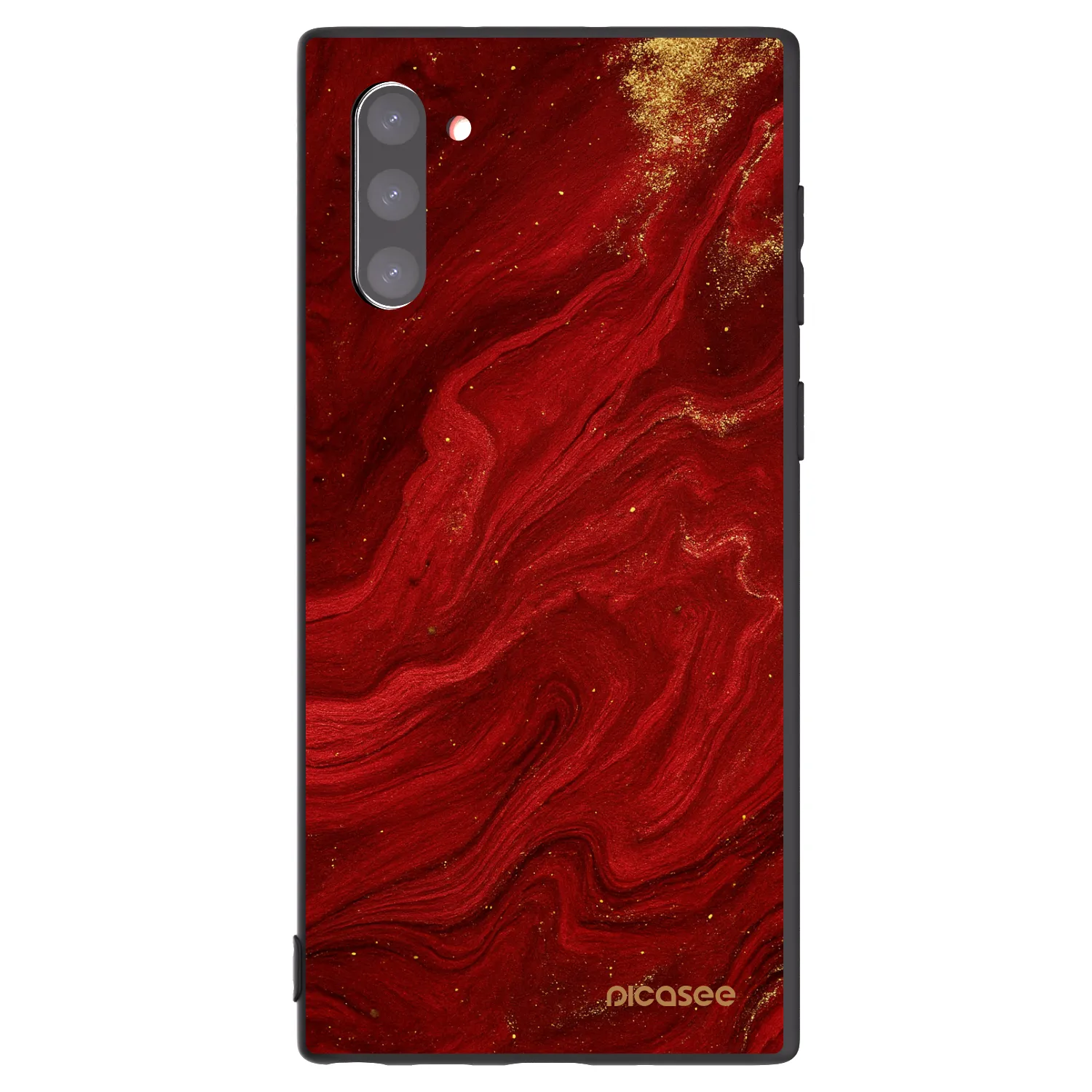 Picasee silikonski črni ovitek za Samsung Galaxy Note 10 N970F - Red