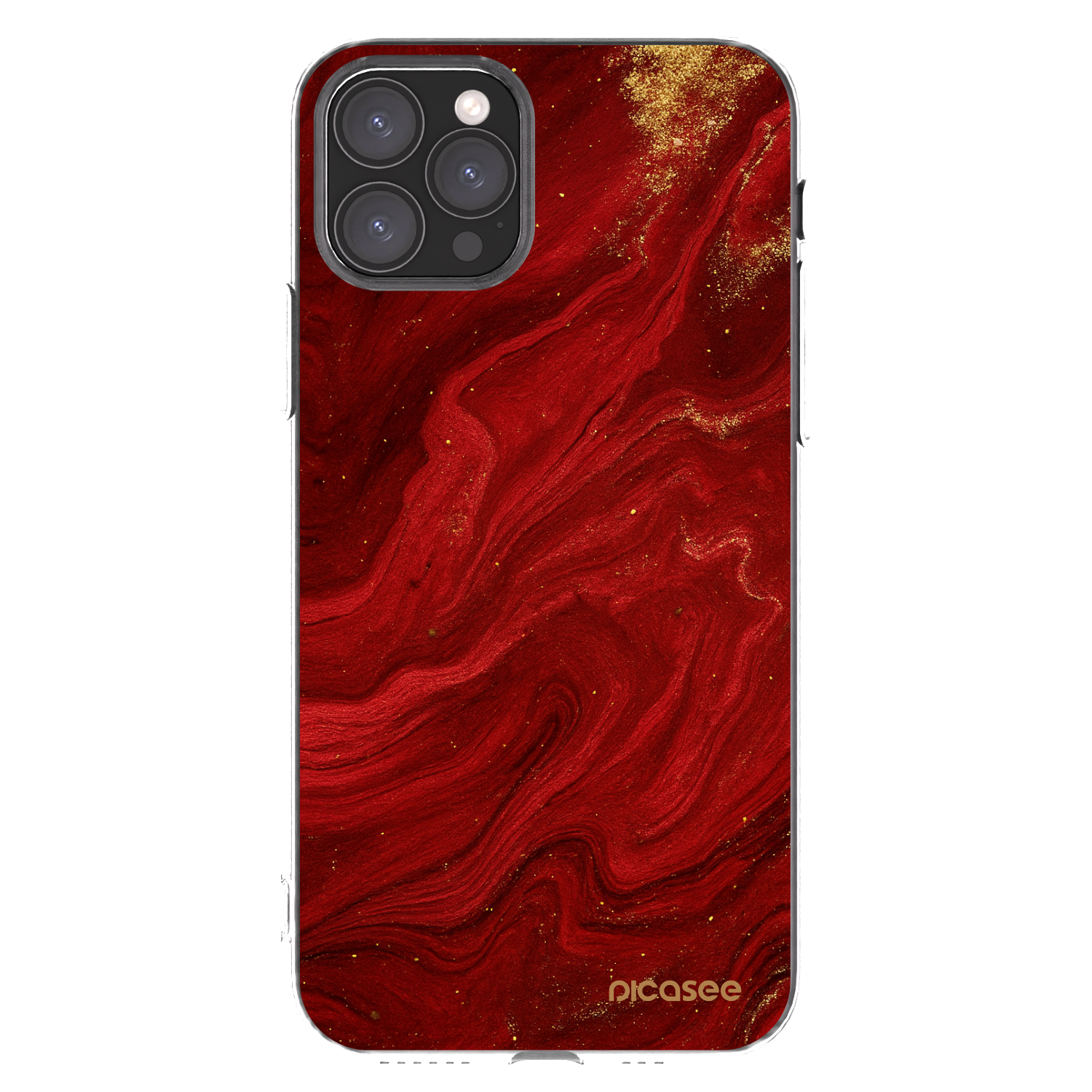 Picasee silikonski prozorni ovitek za Apple iPhone 11 Pro - Red