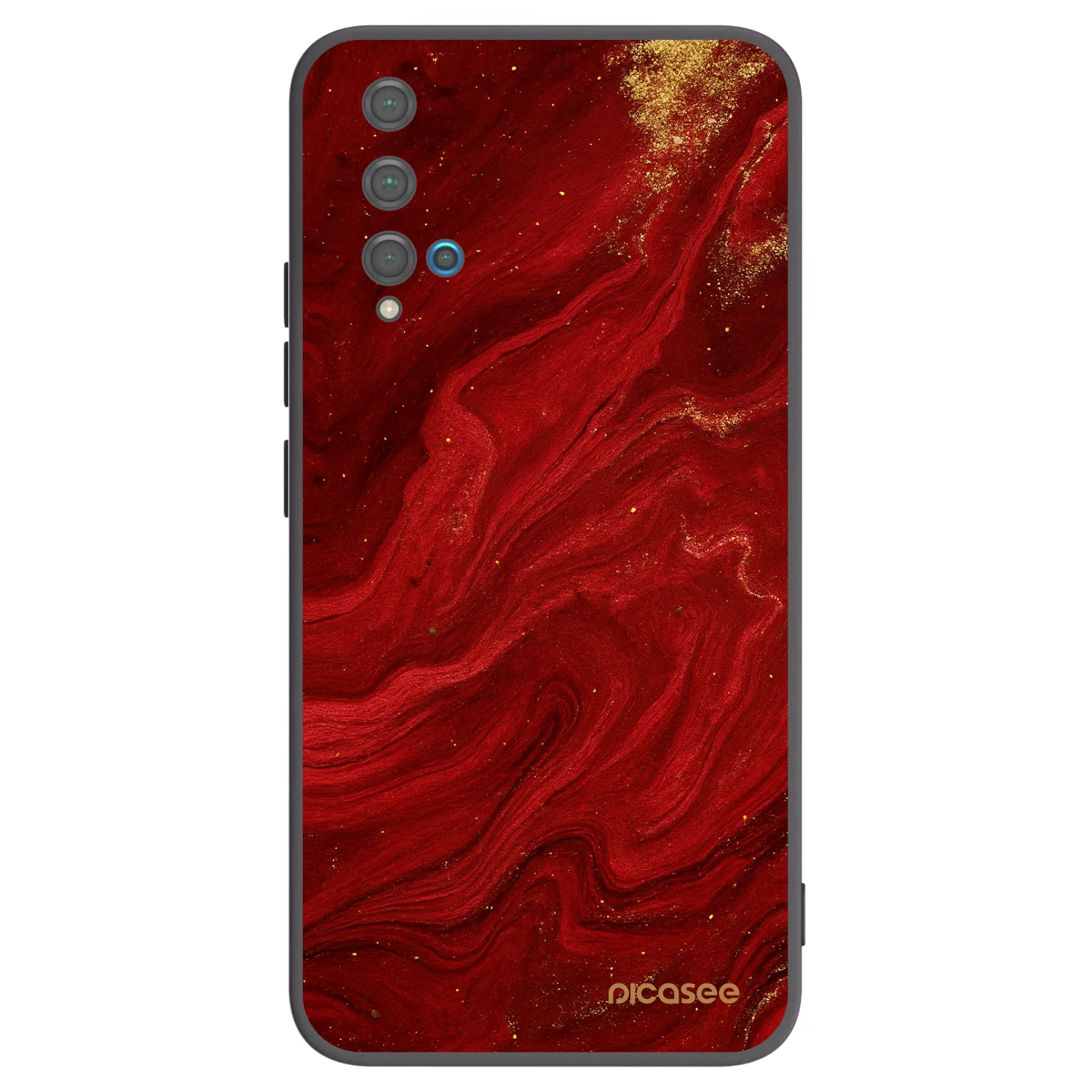Picasee silikonski črni ovitek za Huawei Nova 5T - Red