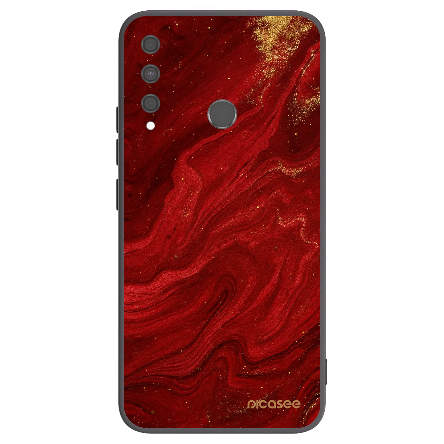 Picasee silikonski črni ovitek za Huawei P40 Lite E - Red