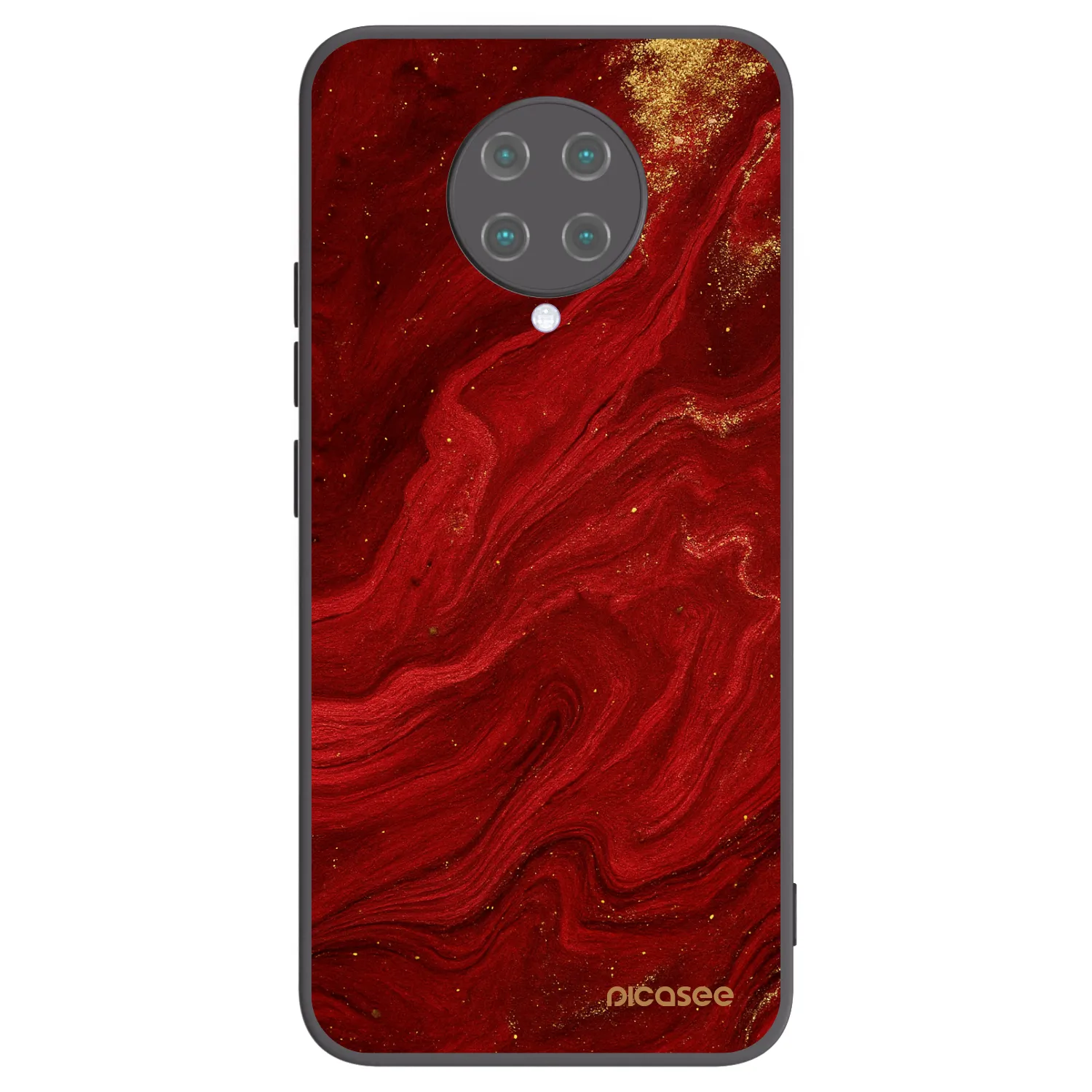 Picasee silikonski črni ovitek za Xiaomi Poco F2 Pro - Red