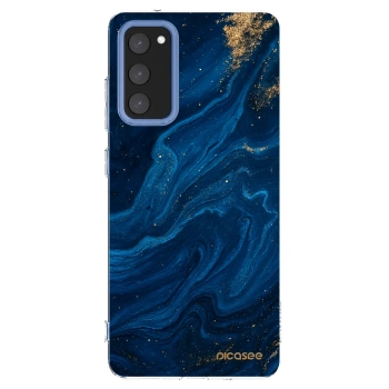 Picasee silikonski prozorni ovitek za Samsung Galaxy S20 FE - Blue