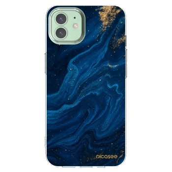 Picasee silikonski prozorni ovitek za Apple iPhone 12 - Blue