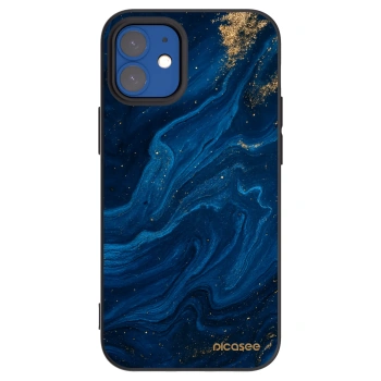 Picasee silikonski črni ovitek za Apple iPhone 12 mini - Blue