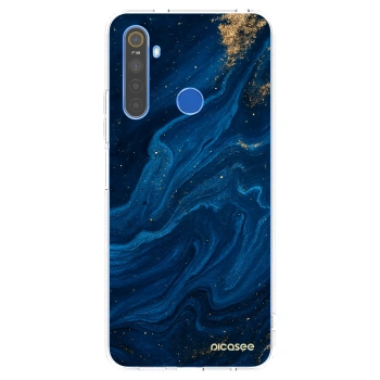 Picasee silikonski prozorni ovitek za Realme 5 - Blue