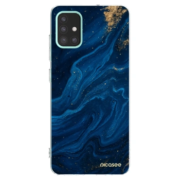 Picasee silikonski prozorni ovitek za Samsung Galaxy M31s - Blue