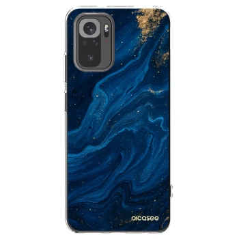 Picasee silikonski prozorni ovitek za Xiaomi Redmi Note 10 - Blue