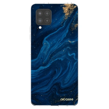 Picasee silikonski prozorni ovitek za Samsung Galaxy A42 A426B - Blue