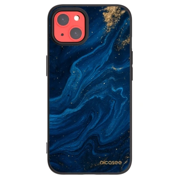 Picasee silikonski črni ovitek za Apple iPhone 13 - Blue