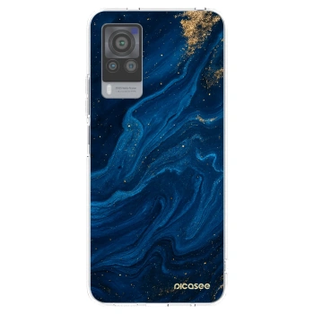 Picasee silikonski prozorni ovitek za Vivo X60 Pro 5G - Blue