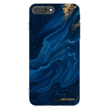 Picasee silikonski prozorni ovitek za Apple iPhone 7 Plus - Blue