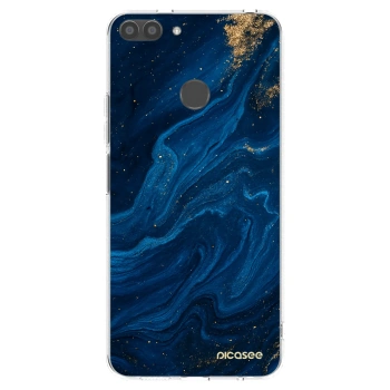 Picasee silikonski prozorni ovitek za Huawei P Smart - Blue
