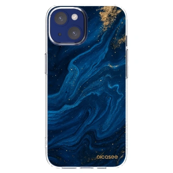 Picasee silikonski prozorni ovitek za Apple iPhone 14 - Blue