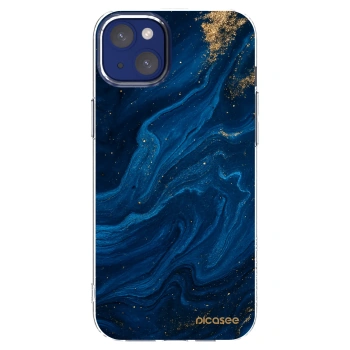 Picasee silikonski prozorni ovitek za Apple iPhone 14 Plus - Blue