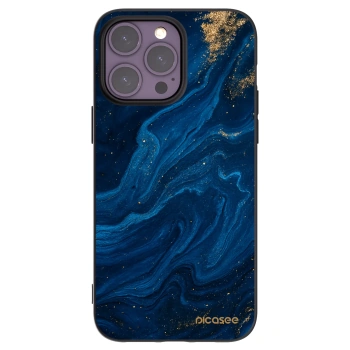 Picasee silikonski črni ovitek za Apple iPhone 14 Pro Max - Blue